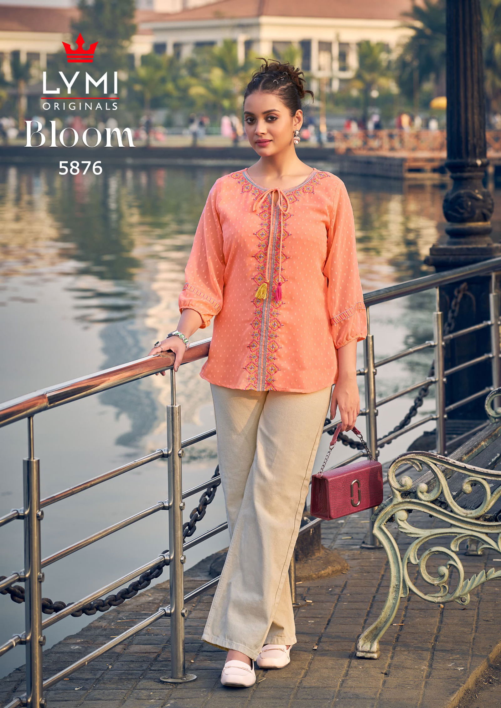 Bloom By Rangoon Georgette Embroidery Ladies Top Wholesale Shop In Surat